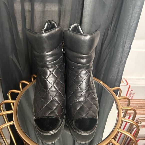 Chanel Quilted Ankle Boots - Picture 10 of 11
